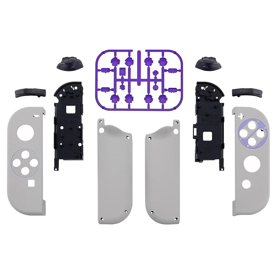 eXtremeRate ソフトタッチバックプレート 任天堂スイッチコンソール用 NS Joycon ハンドヘルドコントローラーハウジング フルセットボタン DIY交 Amazon.co.jp: eXtremeRate Nintendoスイッチコンソール用
